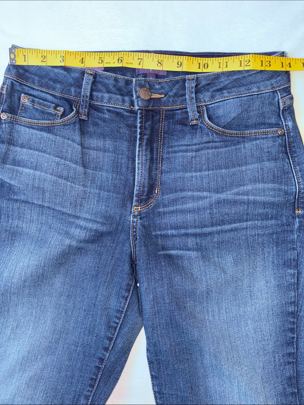 NYDJ Women's Clarissa Ankle Jeans in Dark Blue Wash Size 6 - Picture 4 of 8